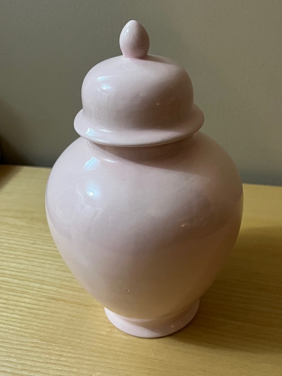 Other - Blush Pink Ceramic Ginger Jar with Lid- Lo Home